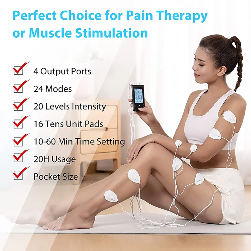 4 Output 24modes Physiotherapy Tens Ems Electro Needle Acupuncture Electrical Stimulation Machine