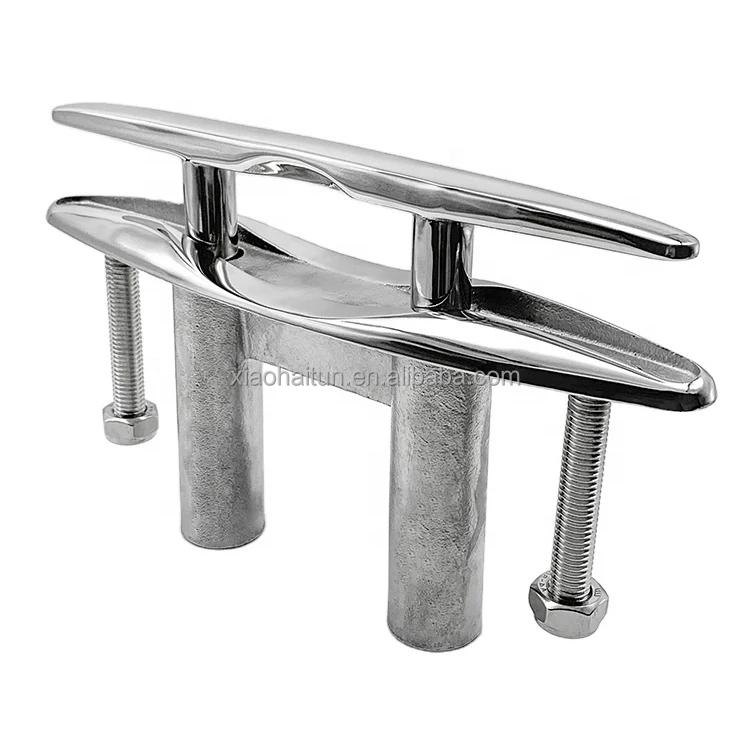 Boat Yachting Stainless Steel Marine Equipment 316 6inch Flush Pop Up Cleat Marine Mooring Bollard For Boat