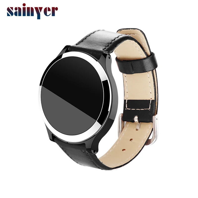 Новый B65 Bluetooth 4 0 версия IP67 водонепроницаемый смарт-браслет умные часы с кожаным