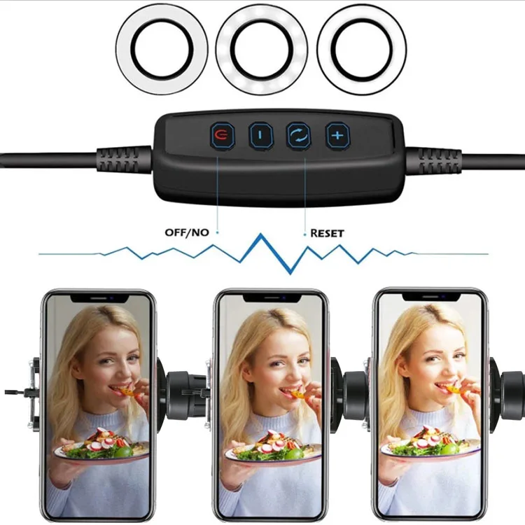 Professional Photography LED Selfie Ring Light Phone Holder Ring Lamp Fill Light For Makeup Video Live Studio