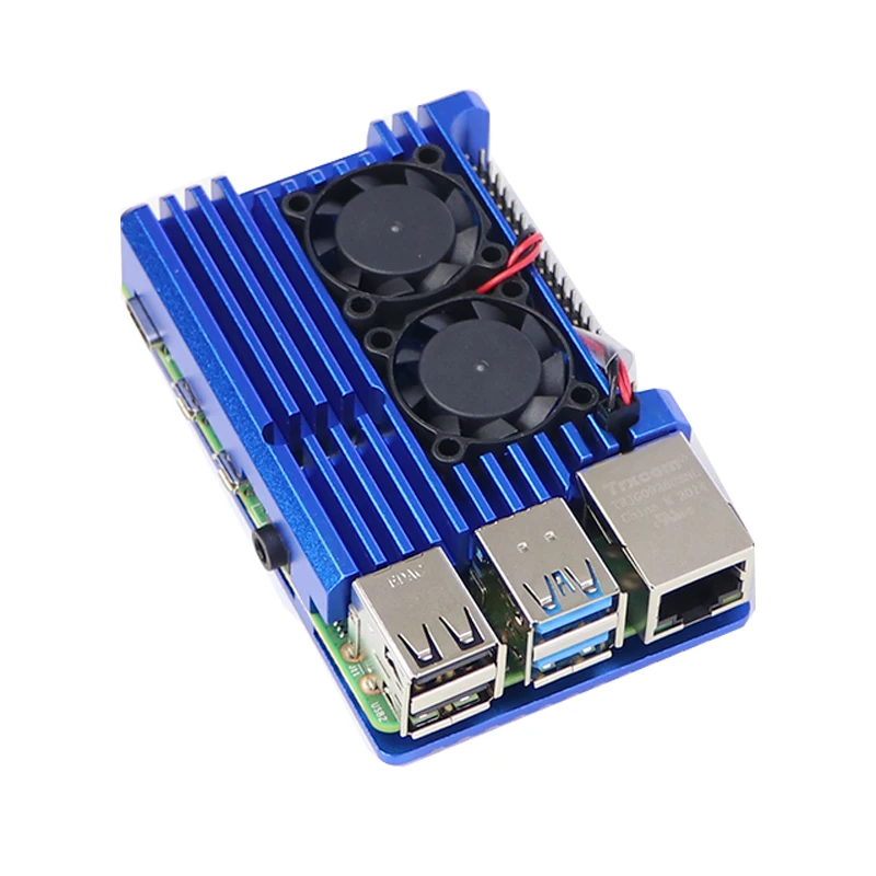  SZOMK raspberry pi 4 охлаждающий вентилятор в металлическом корпусе корпус из алюминиевого