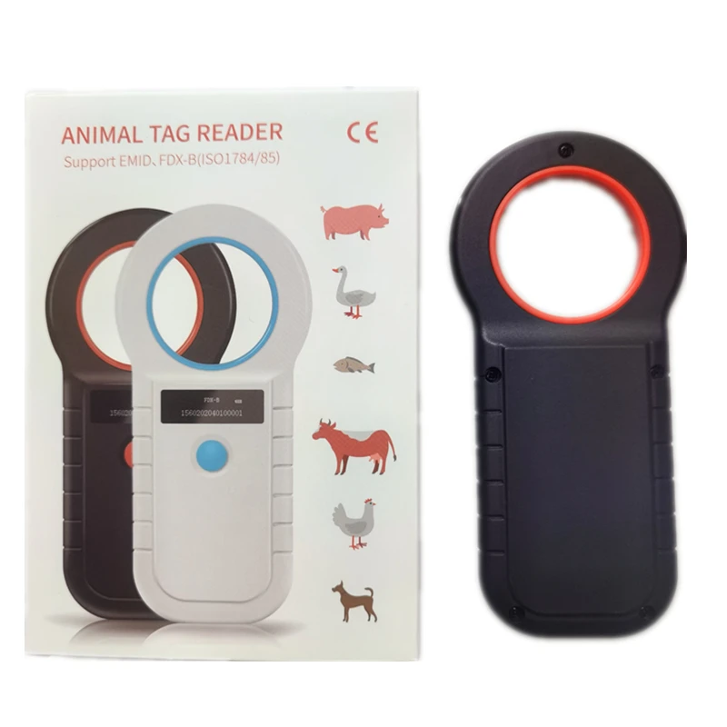 134.2KHz RFID Pet Microchip Scanner ISO11784/5 Handheld Animal RFID Reader for Dogs and Cats