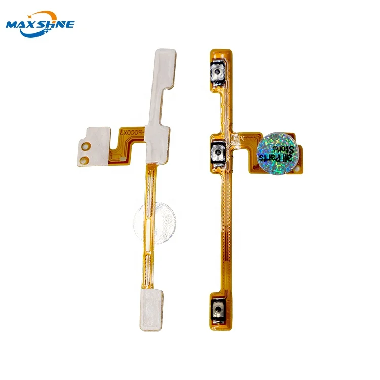 Wholesale Power on off Volume Switch Button Flex Cable For Xiaomi Poco X3 X3 Pro