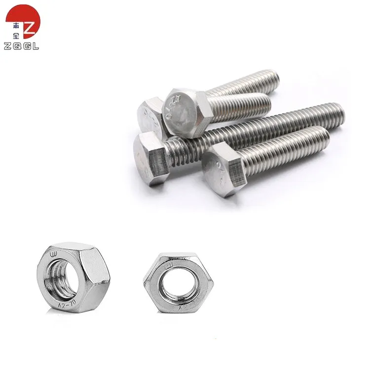 Factory customized  Stainless Steel SS201,SS303 Nut And Bolt