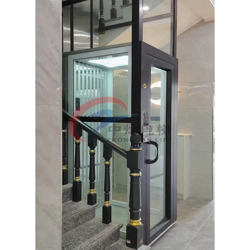 Moderately Priced High-duty Steel Structure Home Elevator Lift Indoor Small