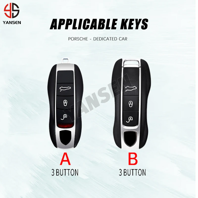 For Porsche Boxster Cayman Panamera Cayenne 911 car key cover 918 997 991 carbon fiber key case car accessories protection cover