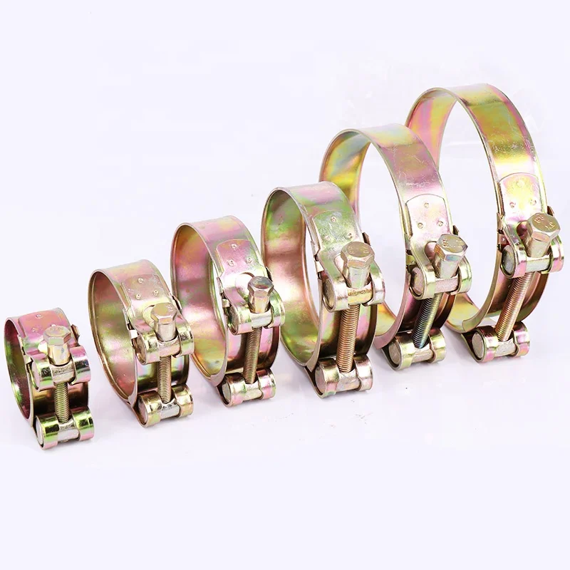 2 шт. Сверхмощный зажим для шланга червячный привод оцинковка топливный шланг обруч кронштейны для водопроводной трубы крепежные зажимы сантехнические инструменты