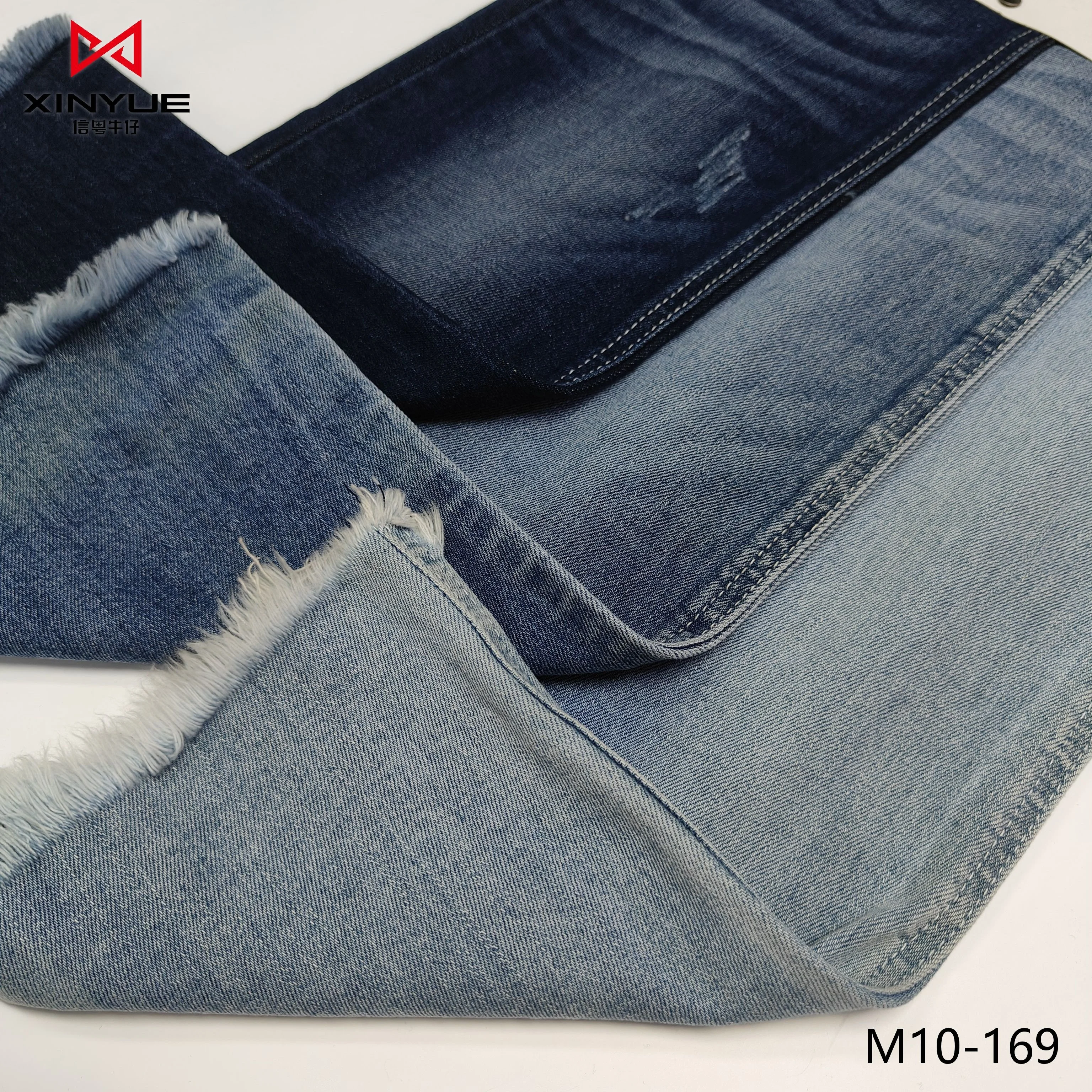 Denim fabric cotton elastane recycled jeans material jean fabric denim fabrics light weight