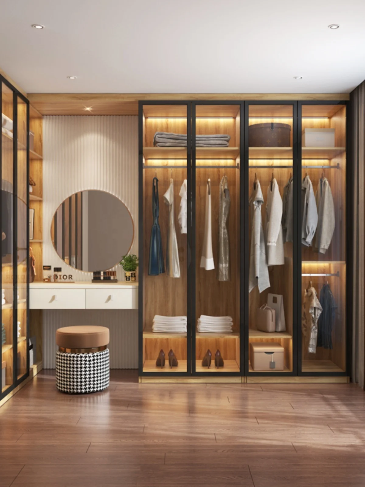 Foldable DIY Metal Cloth living room furniture Wardrobe non woven fabric portable Cloth storage wardrobe room cabinet