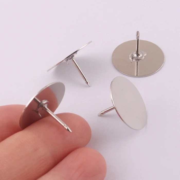 customized 18mm brass lapel badge clutch pin for locking pin back