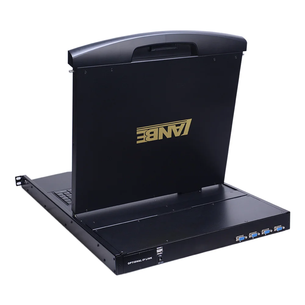 New Arrive CE FCC 1280*1024@60HZ 4 Port DVI KVM Switch With 17 Inch Screen