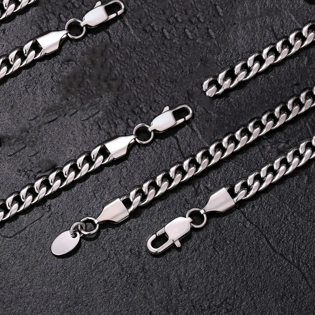 Cain For Men Cubanas Chain Collar Para Hombre Cubanas Hip Hop /