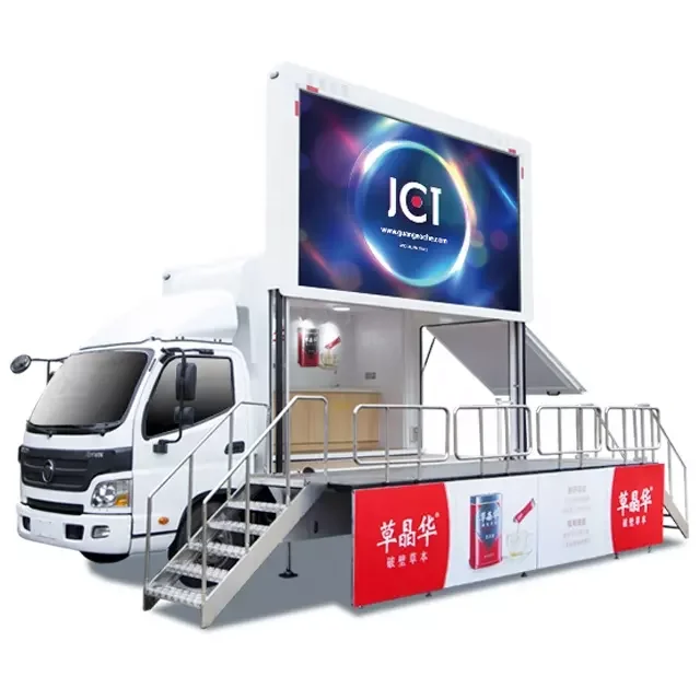 4x2 Outdoor Water Proof Video Movie Advertising Stage Show Mobile LED Commercial Advertising Vehicle Led Display Truck