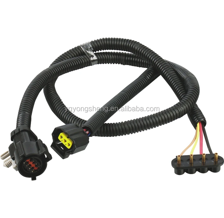 IDC type auto computer wiring harness with AMP 2.54mm pitch connector car wire harness