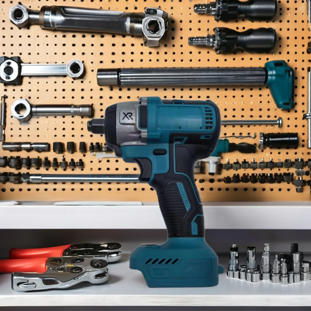 Industrial Grade Cordless Electric Impact Wrench Set Including Socket Wrench for Convenient Use