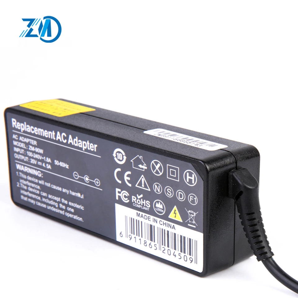 Oem laptop ac adapter charger for lenovo 20v 4.5A USB power supply charger 90W