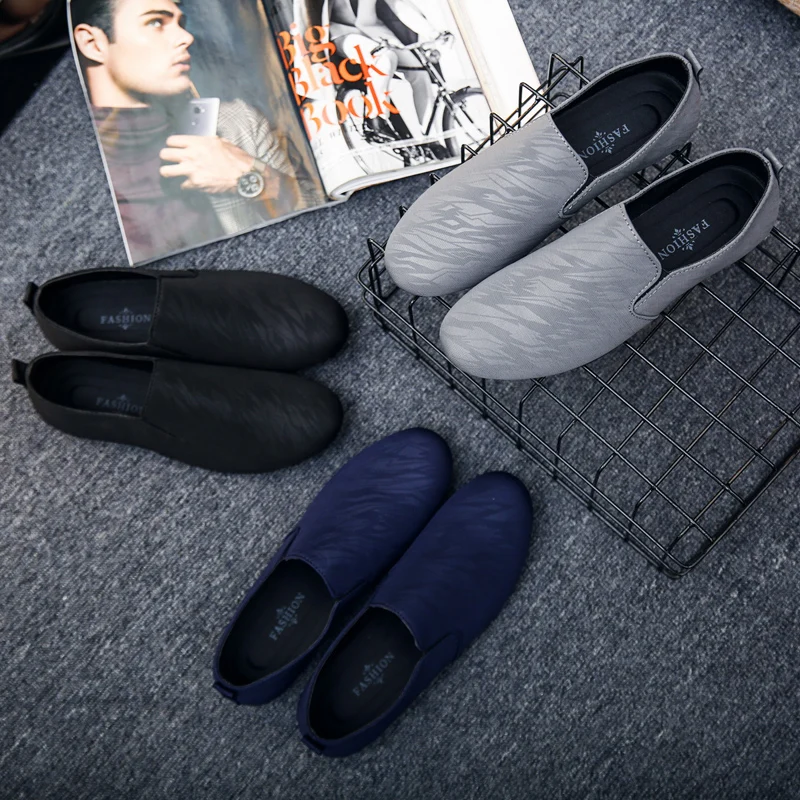 Wholesale Fancy Men Casual Leather Loafer Slipper Shoes