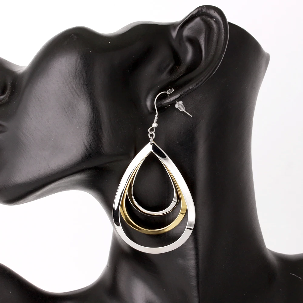 New Arrival Ear Piercing Jewelry Hypoallergenic Irregular Earring Hook Stainless Steel Designer Dangle Drop Earring For Women