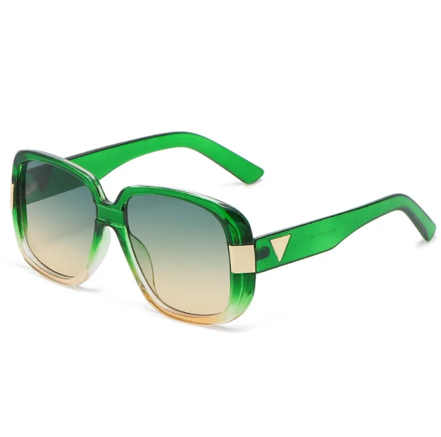 Wholesale Women Trendy Design Eyeglasses UV400 Custom Logo Oversized Geometric Large Square Frame Summer Sunglasses For Ladies
