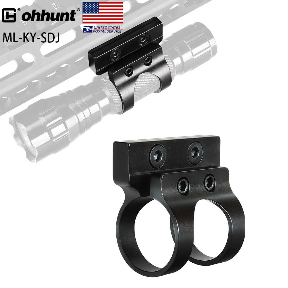  Отправка fomr США ohhunt 1 дюйм диаметр 25 4 мм кольца цилиндр офсетное тактическое крепление для фонарика систем рельсовых соединений