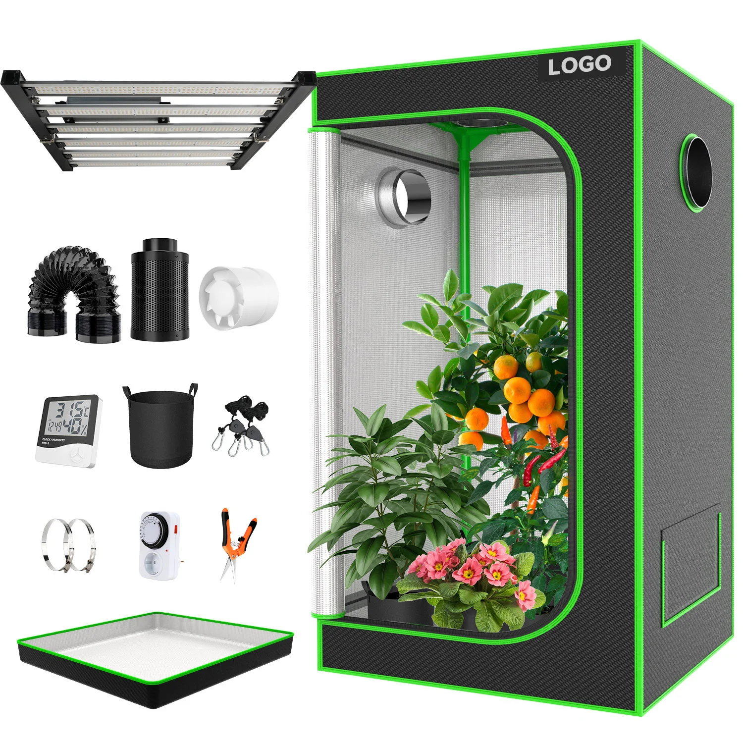 Популярный заводской комплект палаток Growbox для выращивания растений