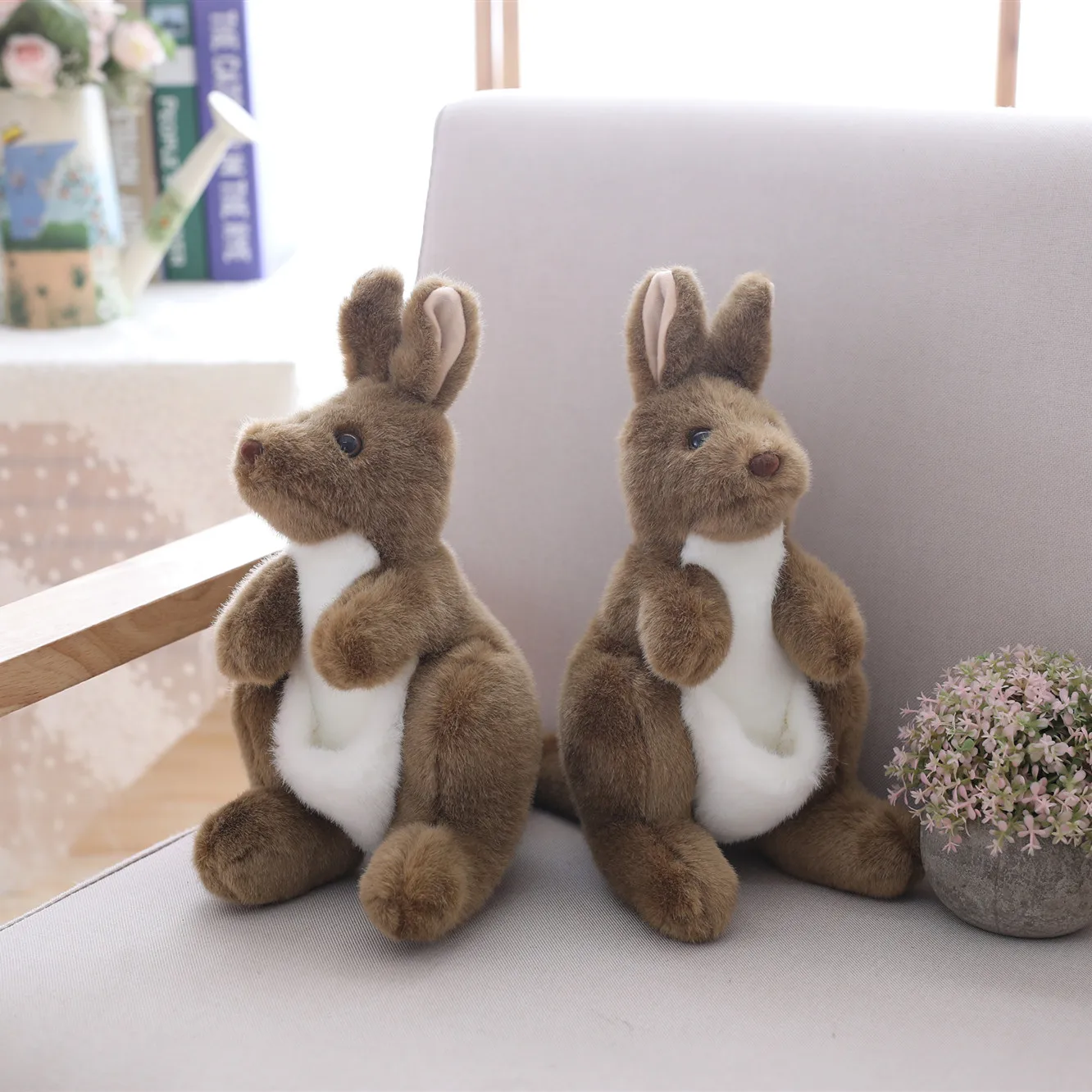 Customized Christmas Gift Kangaroo Plush Toy for Kids Factory Wholesale Wild Stuffed Animal Baby Kangaroo Plush Soft Toy