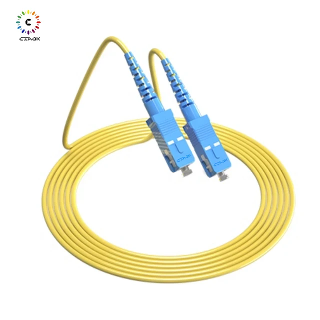 Hot Sales Sc Upc Single Mode 3.0 mm Simple Optical Cable Fiber Optic Patch Cord