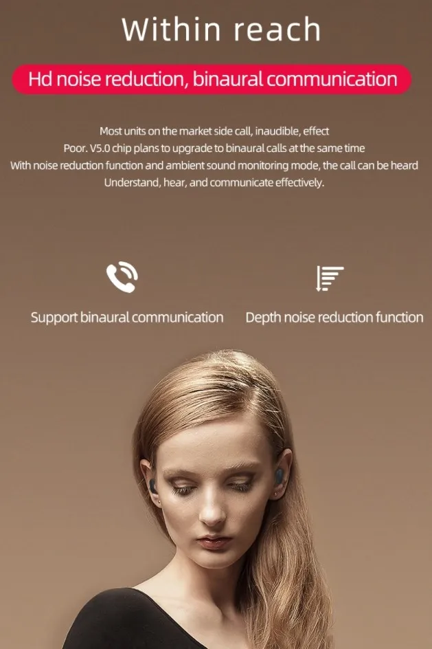 2023 new product hot sell cakes A6S noise cancelling mi 2 basic true wireless earphones earbuds