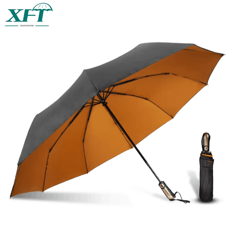 Best Selling Man Waterproof Luxury Umbrella High Quality Inverted Umbrella  Automatic Foldable Golf Umbrella For Sales