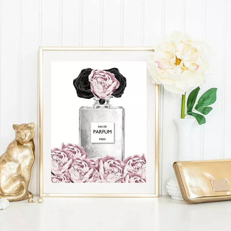 Guanjun prominent letter painting cosmetics poster wall art make up beauty woman canvas painting