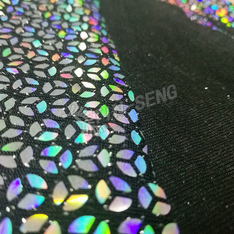 Shiny Color Changing Holographic Sequin Fabric for Party