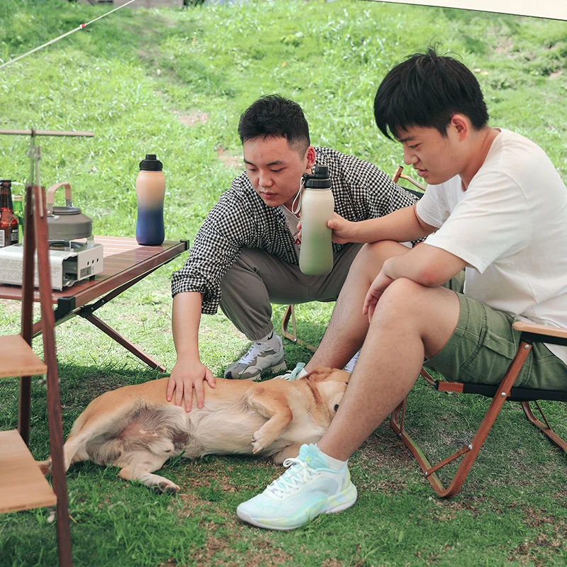 everich wavy shape  wide mouth water bottle stainless steel coffee customize color logo water bottles with straw lid