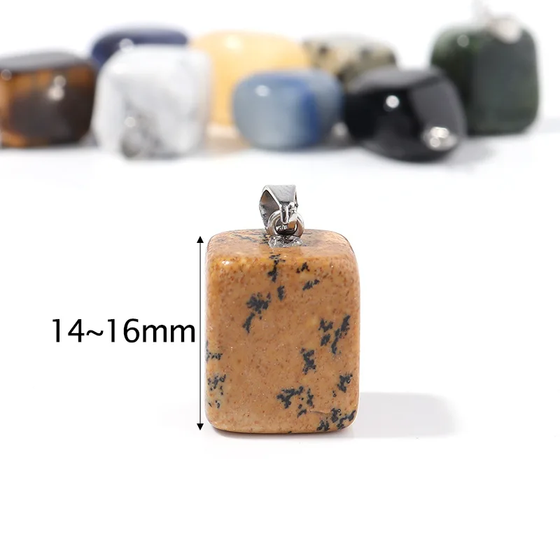 Fashion jewelry DIY necklace accessory charm crystal agate natural gemstone pendant necklace
