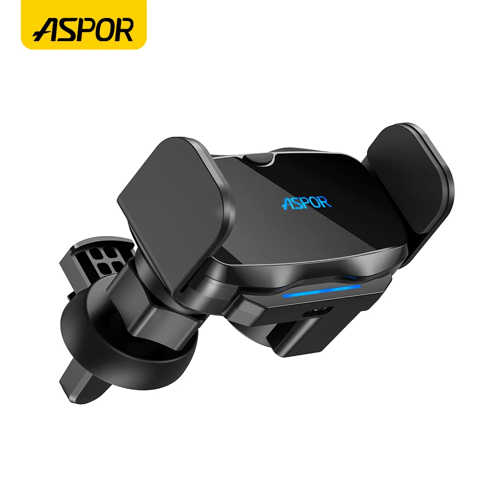 ASPOR A537 Wholesale Car Phone Holder for GPS L Shape Stand for Phone, Strong Magnet Metal Car Mount Air Vent Phone Holder