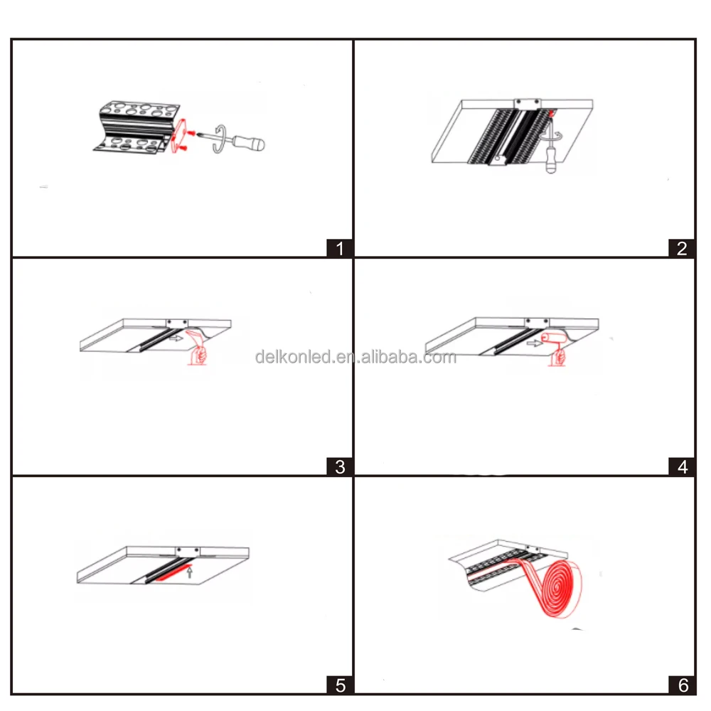 75*13mm Plaster Led Profile With Long Diffuser Drywall Led Profile Strip Housing Aluminum Led Channel for 12.5mm Thick Drywall