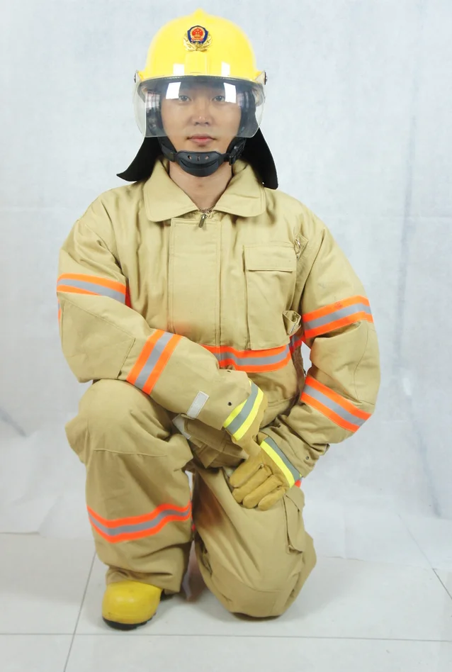 
EN CE ISO customized Color and S-XXL Size professional aramid fireman suit 