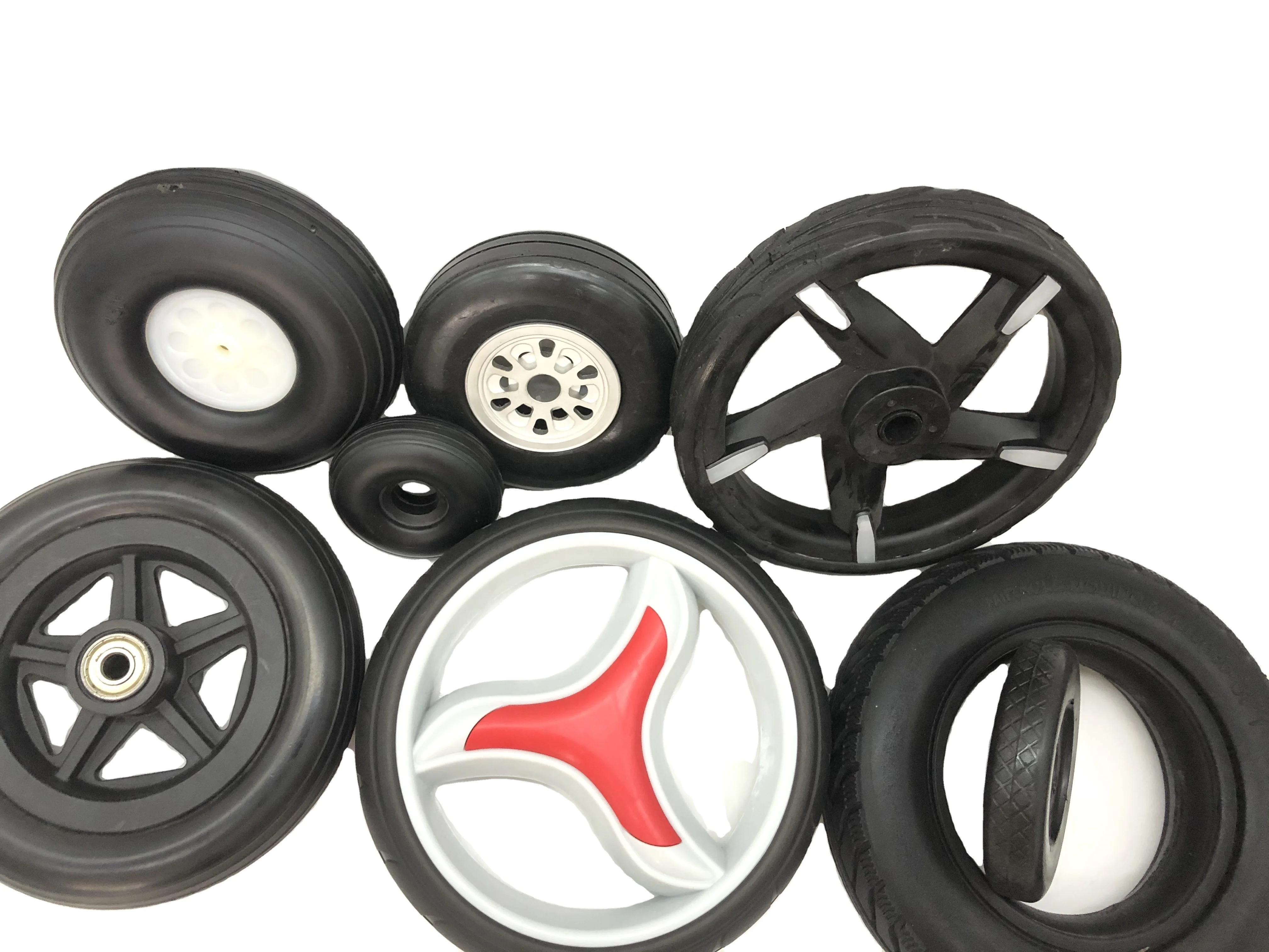 Contemporary promotional Solid PU Foam Wheel, pu foam rubber wheel