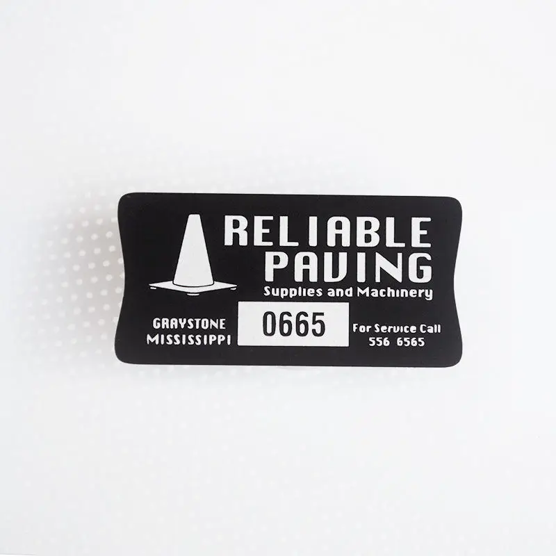 Custom Brand Logo Aluminum Adhesive Sticker Asset Metal Label Bar Code Serial Number Tags