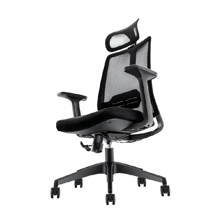 2D headrest swivel manager boss mesh headrest adjust black ergonomic office furniture chair task office mesh chair for office