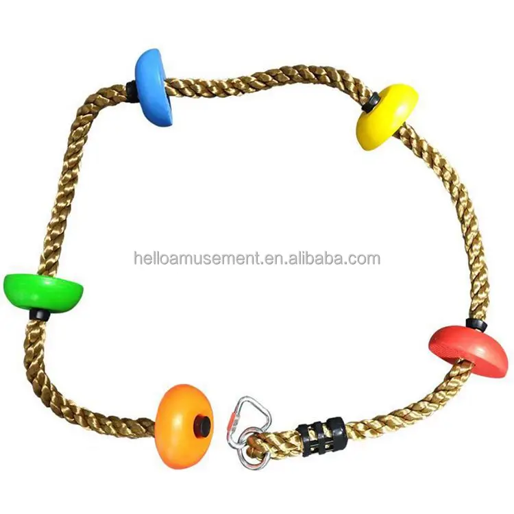 Children Indoor Outdoor Climbing Rope Tree Swings Seat Disc Set Accessories Autism Swing Sensory Swing for Wholesale