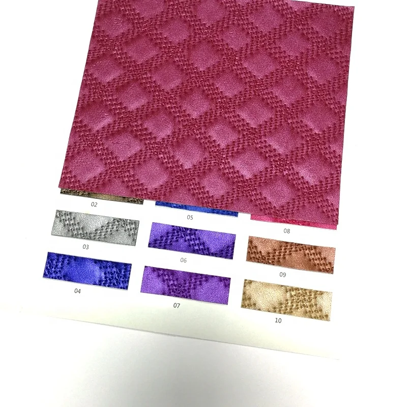 Hot sale quilted fabric embroidery embossed  material roll for car seat cover sofa fabric