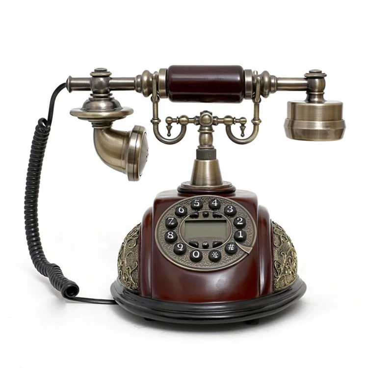 European Royal Luxury High Quality Antique Phones With Screen Wire Rotary Telephones
