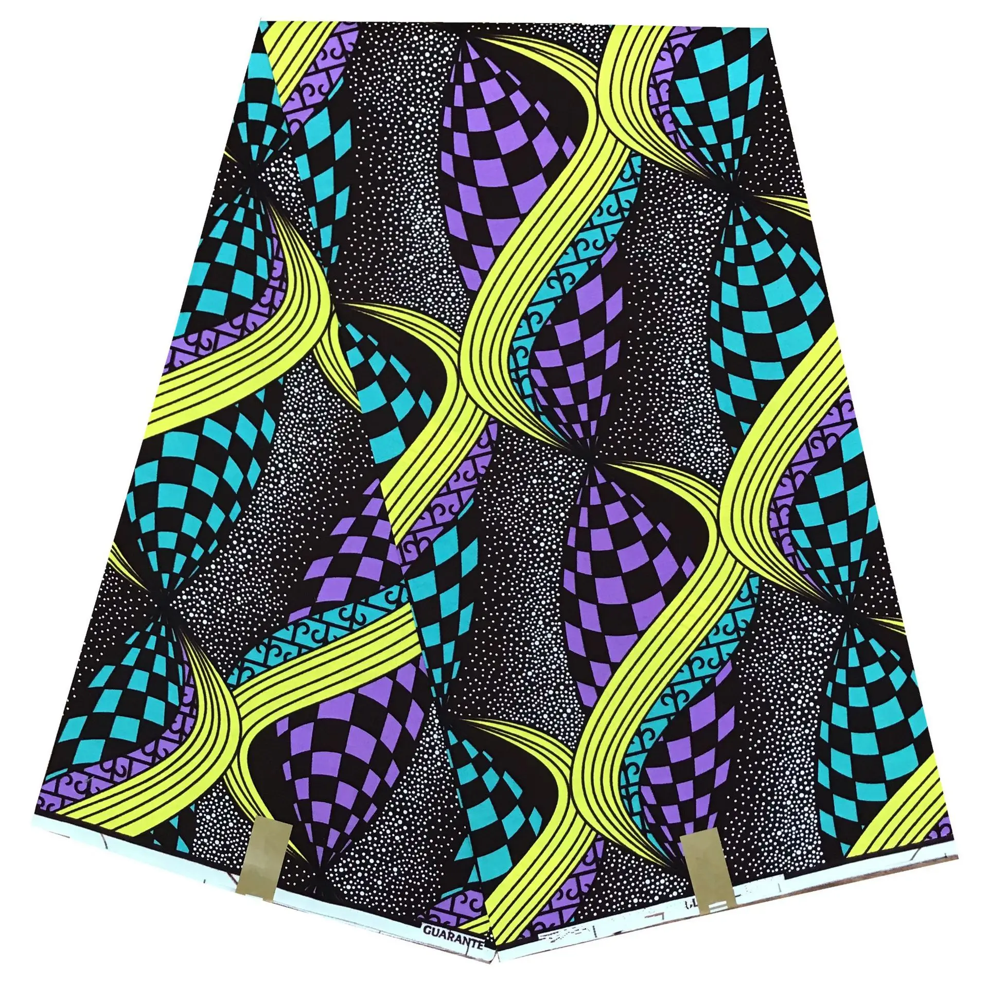 Deluxe Wax Fabric Design For African  Wax Print Fabric