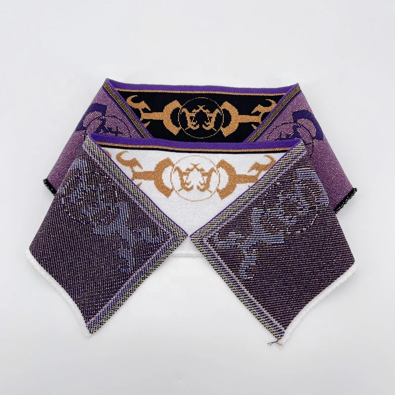 Sesame jacquard Rib Knit Cuff New Design Rib collar and ribbing cuff