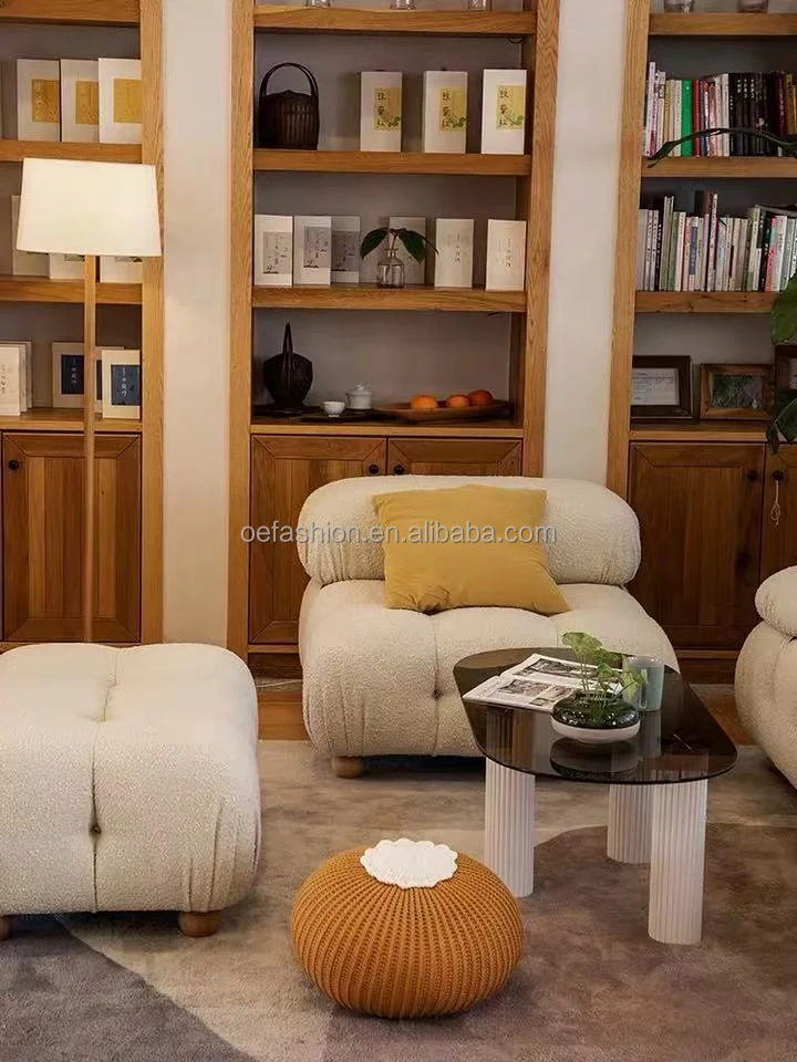 OE-FASHION Nordic living room ins Italian minimalist double three-person bread cube free module sofa