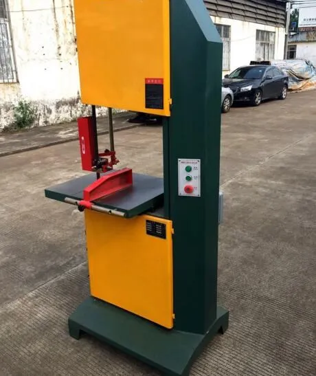 1.5kw Industrial Semi Automatic Vertical Wood Band Saw Machine For Woodworking