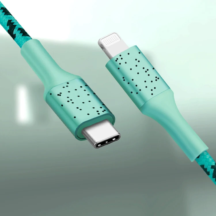 For iPhone Type C-L Cable Charger 3ft 6ft 10ft Nylon Braided 2.4A For iPhone Charging Cable Original Data Charger Cable