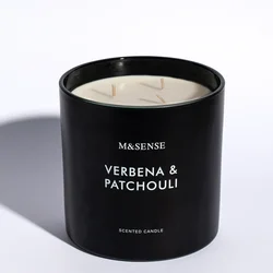 Wholesale Black Pillar Glass Jar Multi Wick Art Scented Soy Wax Candle