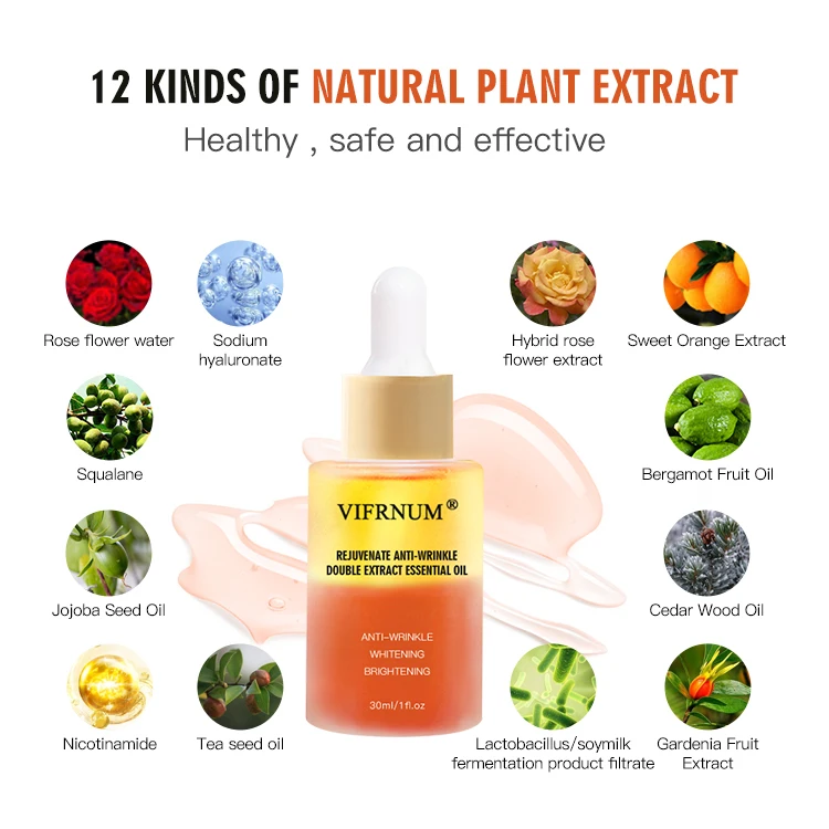Private Label Organic Deep Moisturizing Anti Aging Skin Care Retinol Hyaluronic Acid Face Serum