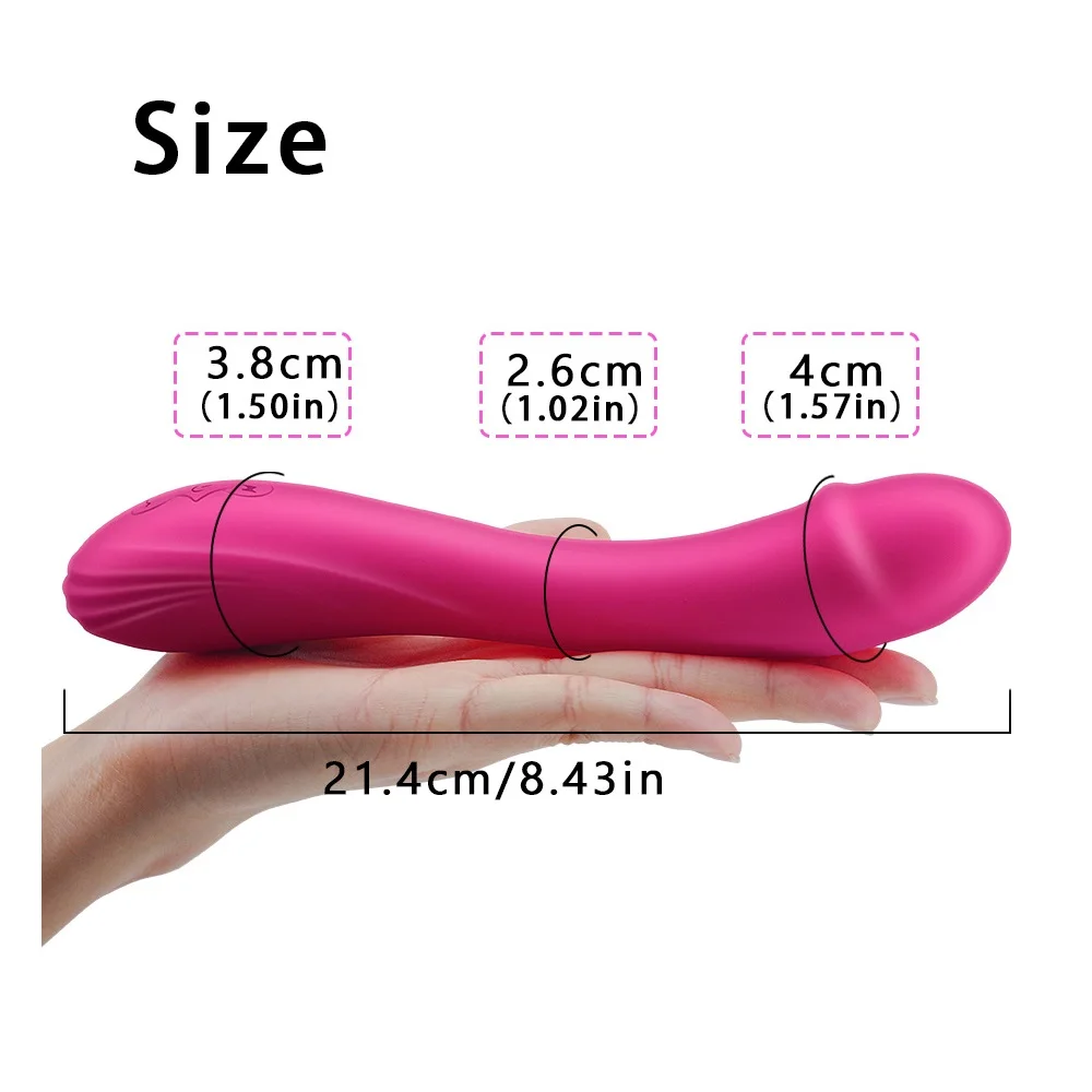 Silicone Penis USB Recharging 10 Speed G Spot Dildo Cock Clit Vibrator Female Clitoris Massager Sex Toys For Women